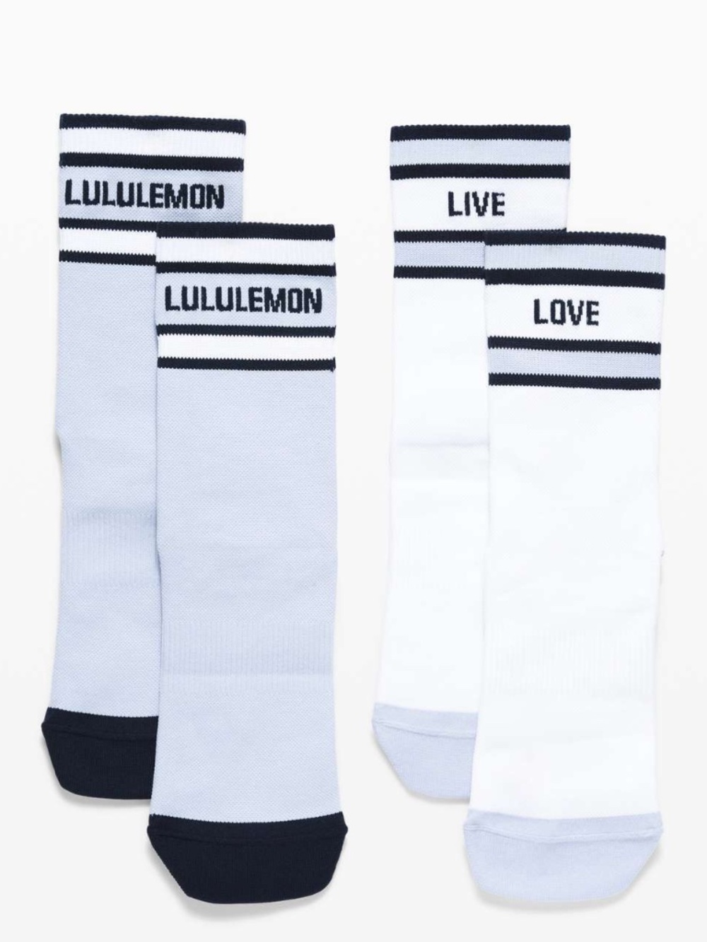 Lululemon Tale to Tell Quarter Socks 2 Pack M/L NWT